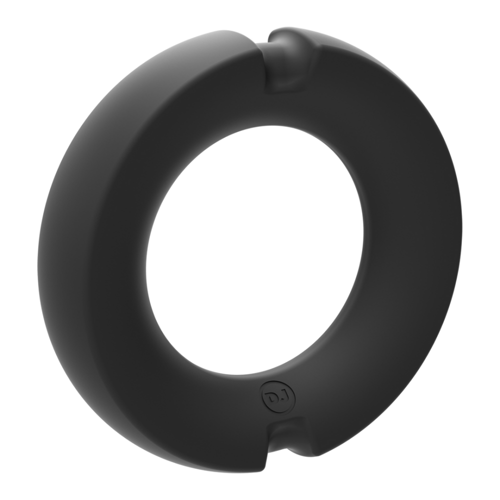 De Paradox - Silicone/Metal Cock Ring - 35mm - Zwart