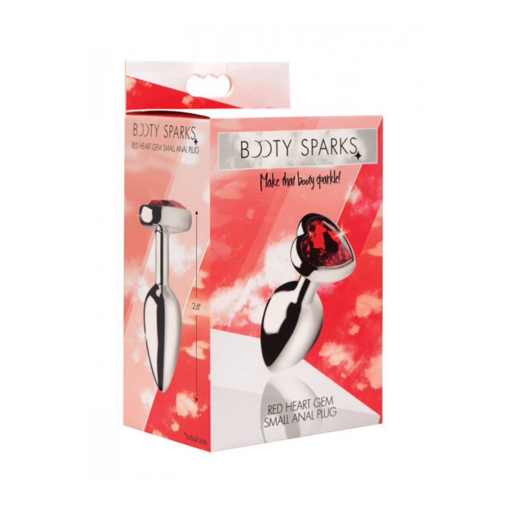 Rode Hart Gem - Butt Plug - Klein - Afbeelding 2