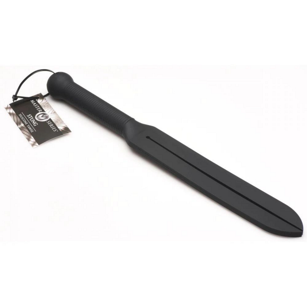 Stung Silicone Tawse - Zwart - Afbeelding 2