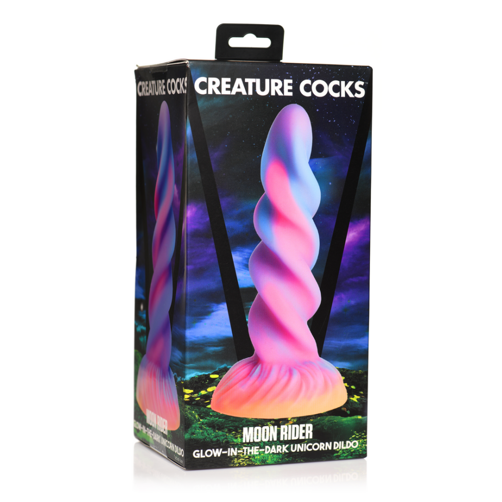 Moon Rider - Glow-in-the-Dark Eenhoorn Dildo - Afbeelding 2