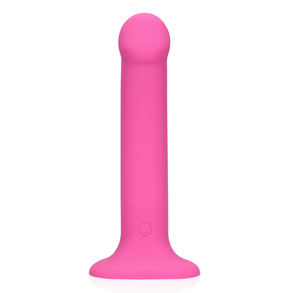 Non-Phallic Vibrerende Dildo - Medium - Krachtig Roze - Afbeelding 4