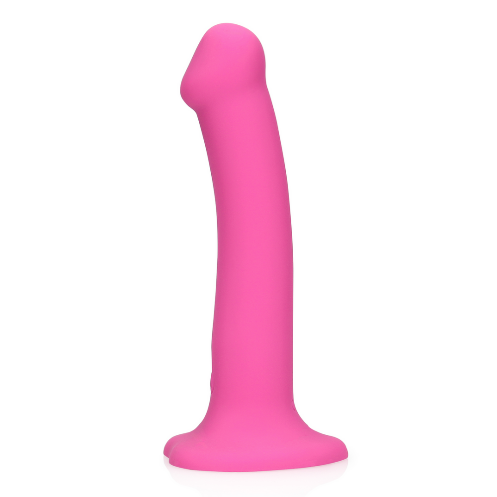 Non-Phallic Vibrerende Dildo - Medium - Krachtig Roze - Afbeelding 5