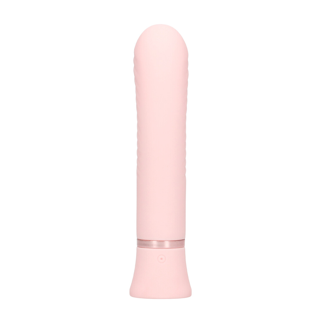 Mystique - Geribbelde Konijnen Vibrator - Roze - Afbeelding 4