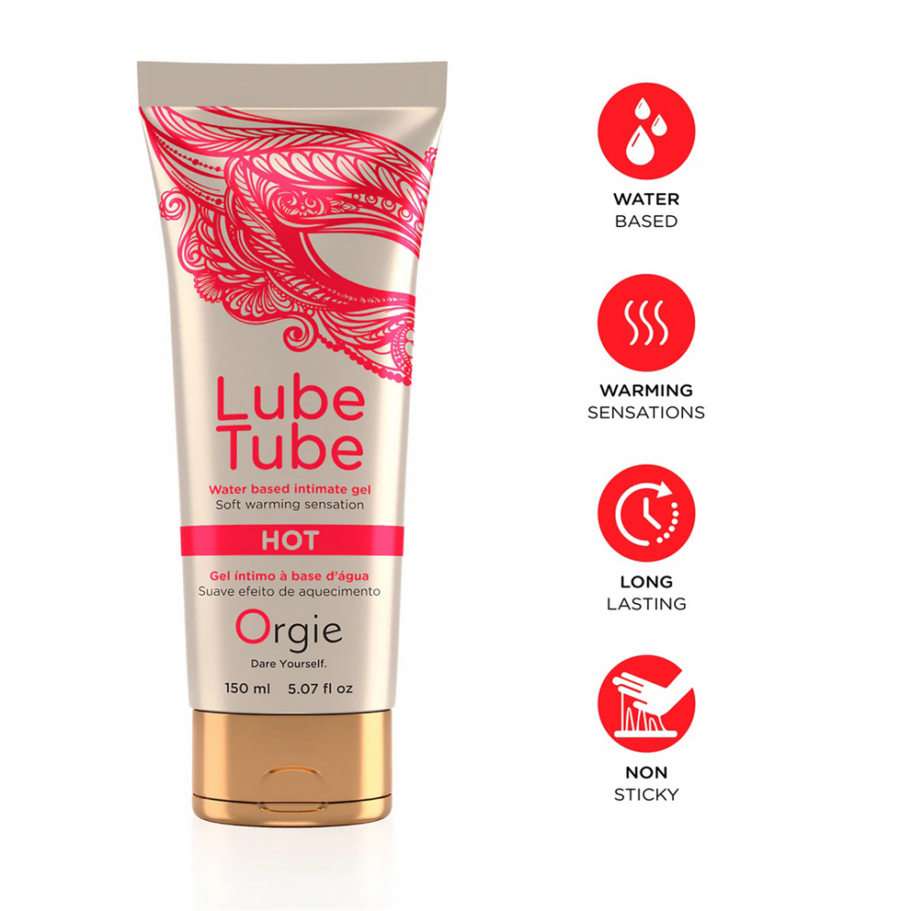 Lube Tube Hot - Waterbased Lubricant met een Warming Effect - 5 fl oz / 150 ml - Afbeelding 2