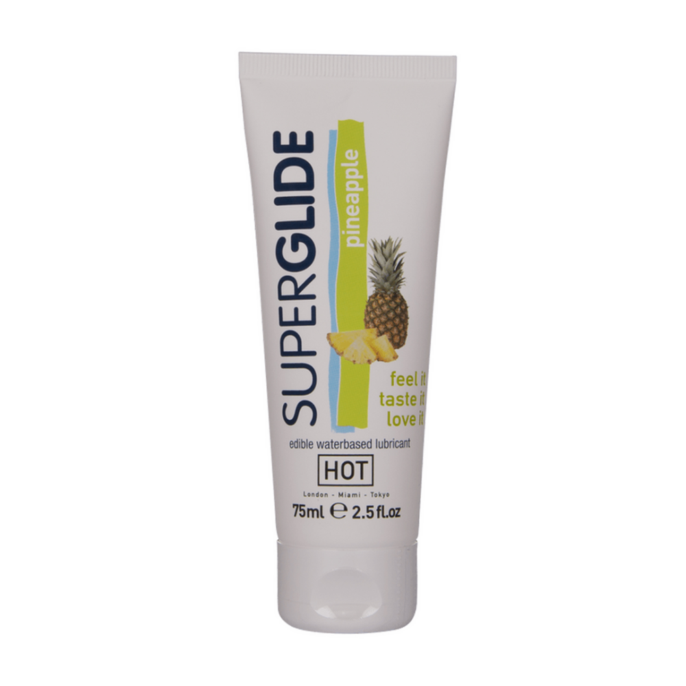 Superglide - Eetbaar Waterbasis Glijmiddel - Ananas - 3 fl oz / 75 ml