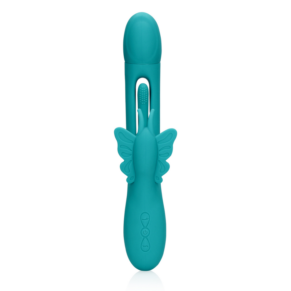 Flapper G-Spot Vlinder Vibrator - Pauwblauw - Afbeelding 5
