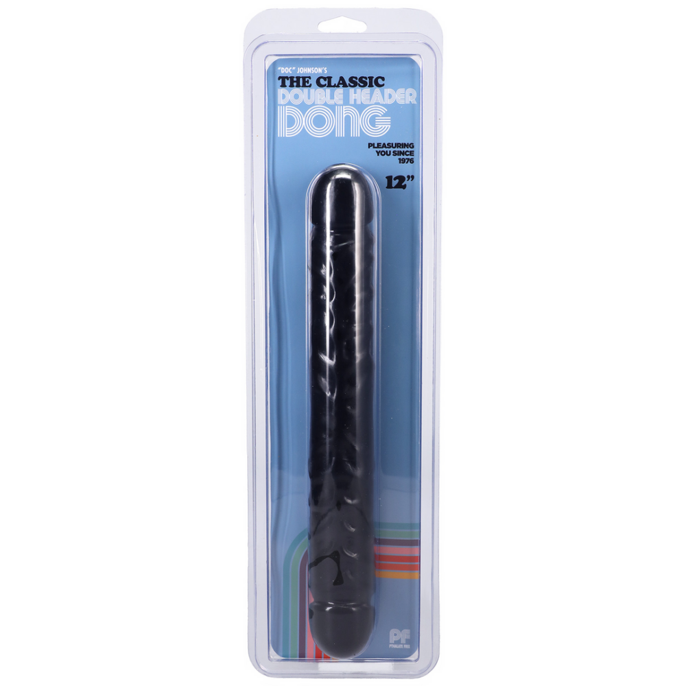 Jr. Veined Double Header - Dildo met Dubbele Einden - 12 / 30 cm - Afbeelding 2