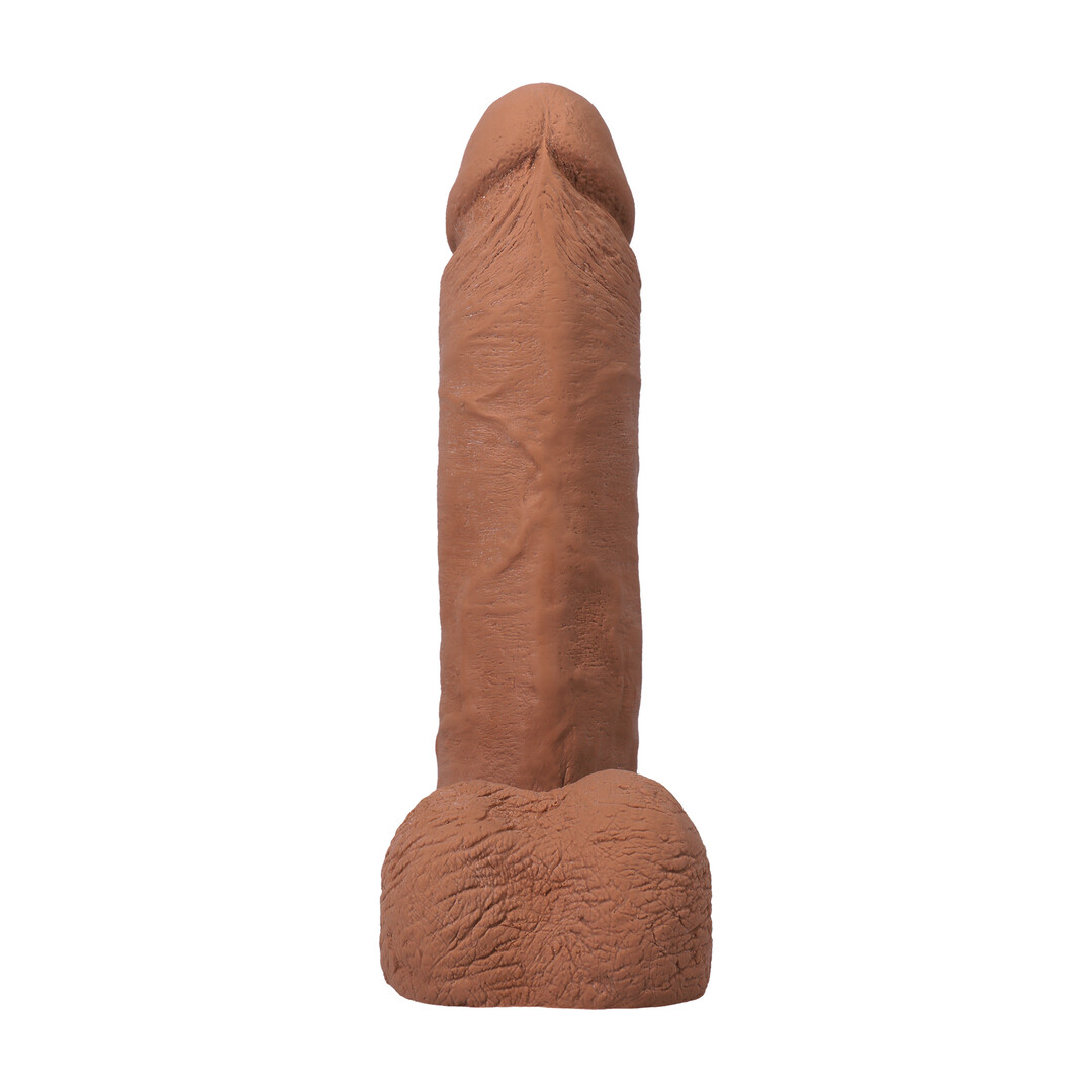Realistische Cock met Ballen - Verwijderbare Vac-U-Lock Zuignap - ULTRASKYN - 8 / 21 cm - Karamel - Afbeelding 5