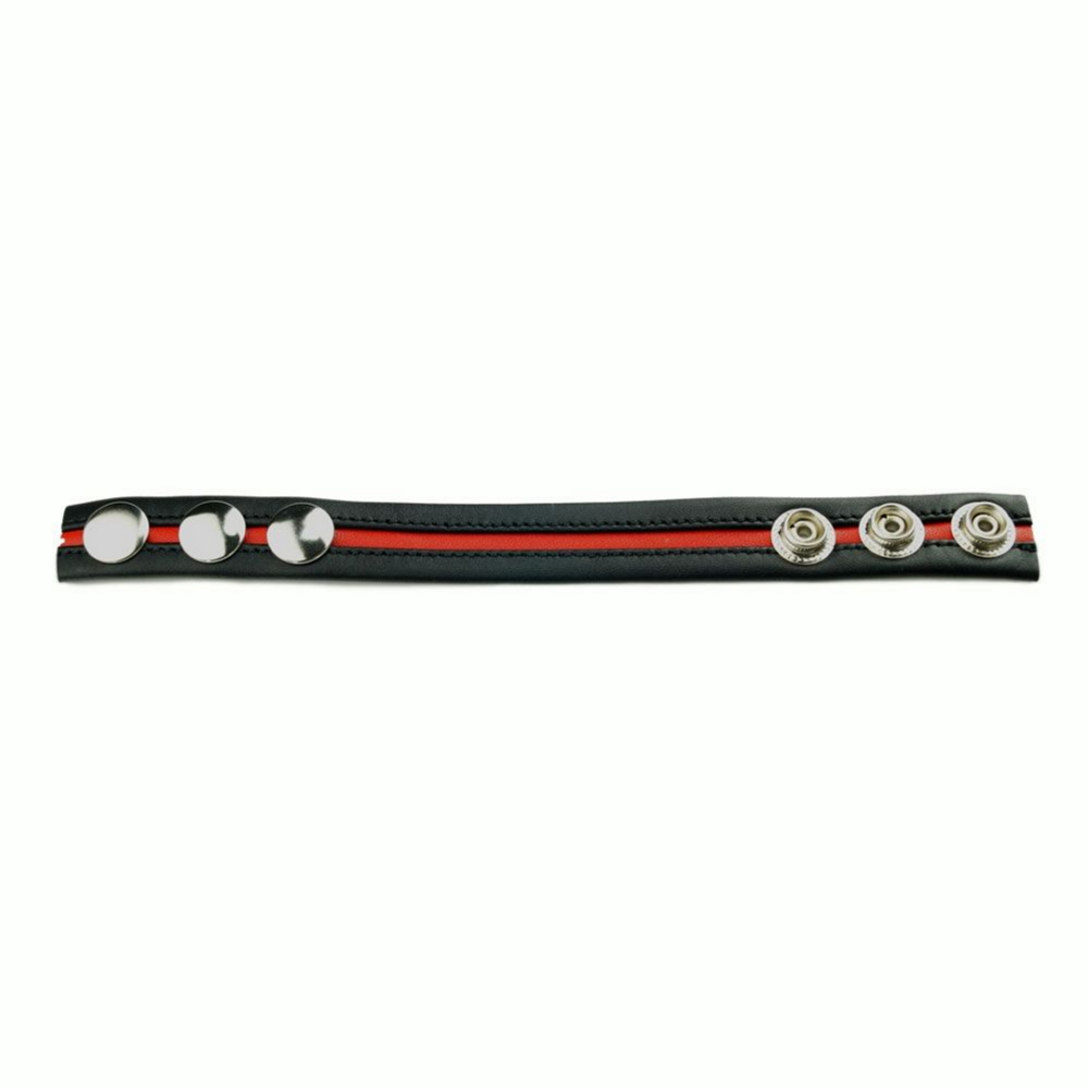 Cock Strap - Zwart/Rood - Afbeelding 2
