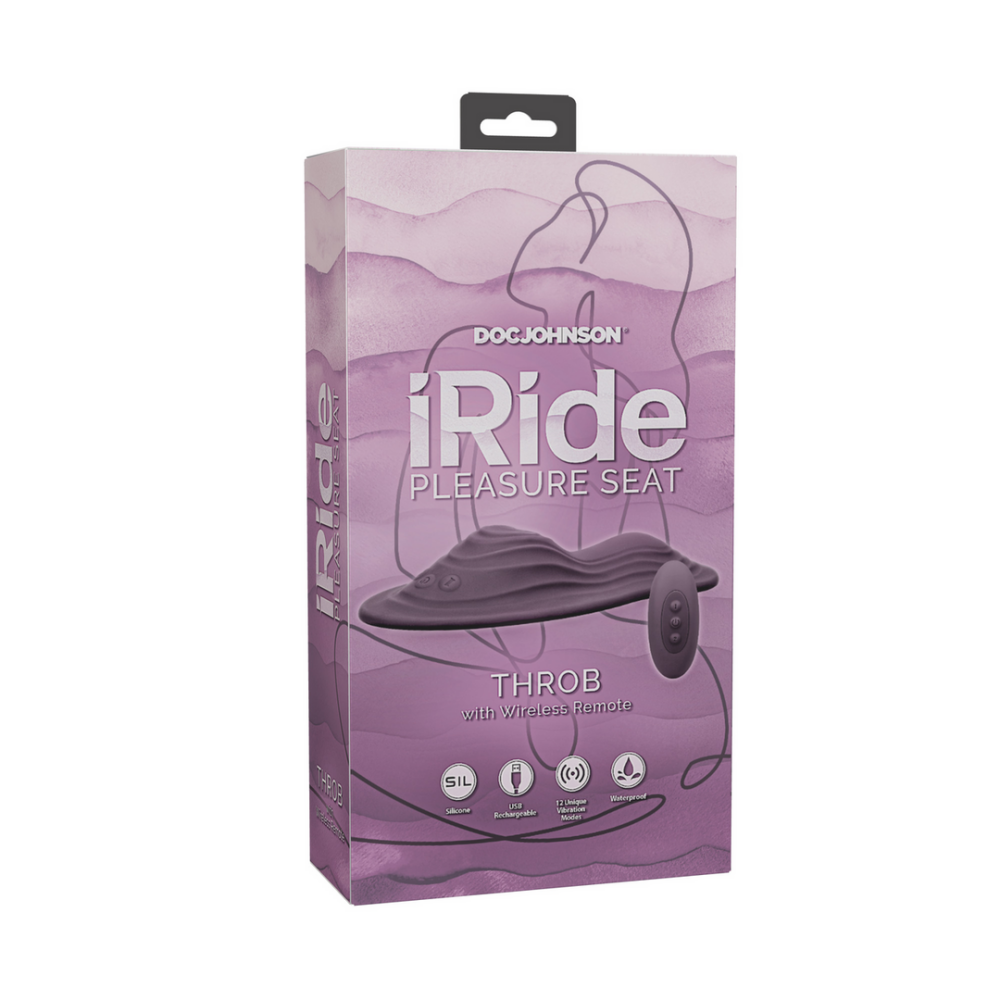 iRide Pleasure Seat - Throb - Oplaadbaar met Draadloze Afstandsbediening - Dusty Purple - Afbeelding 2