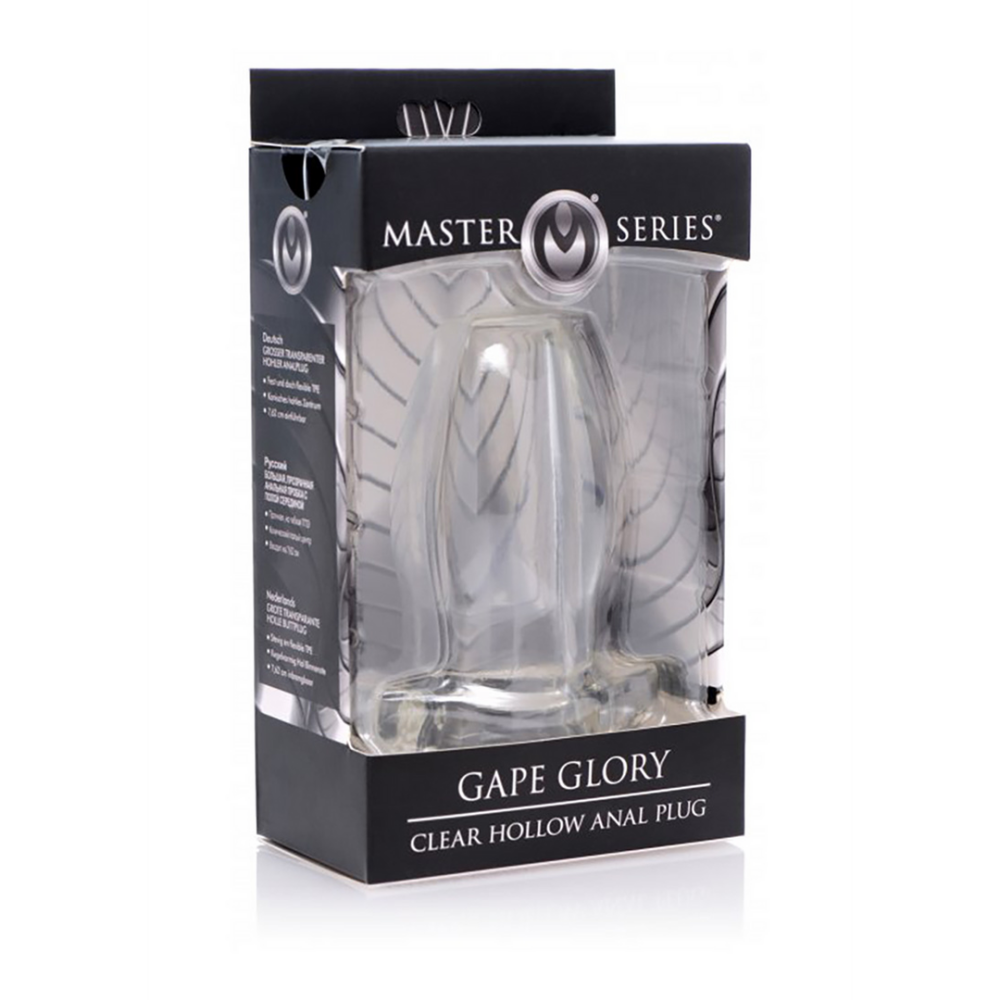 Gape Glory - Transparante Holle Anale Plug - Groot - Afbeelding 2