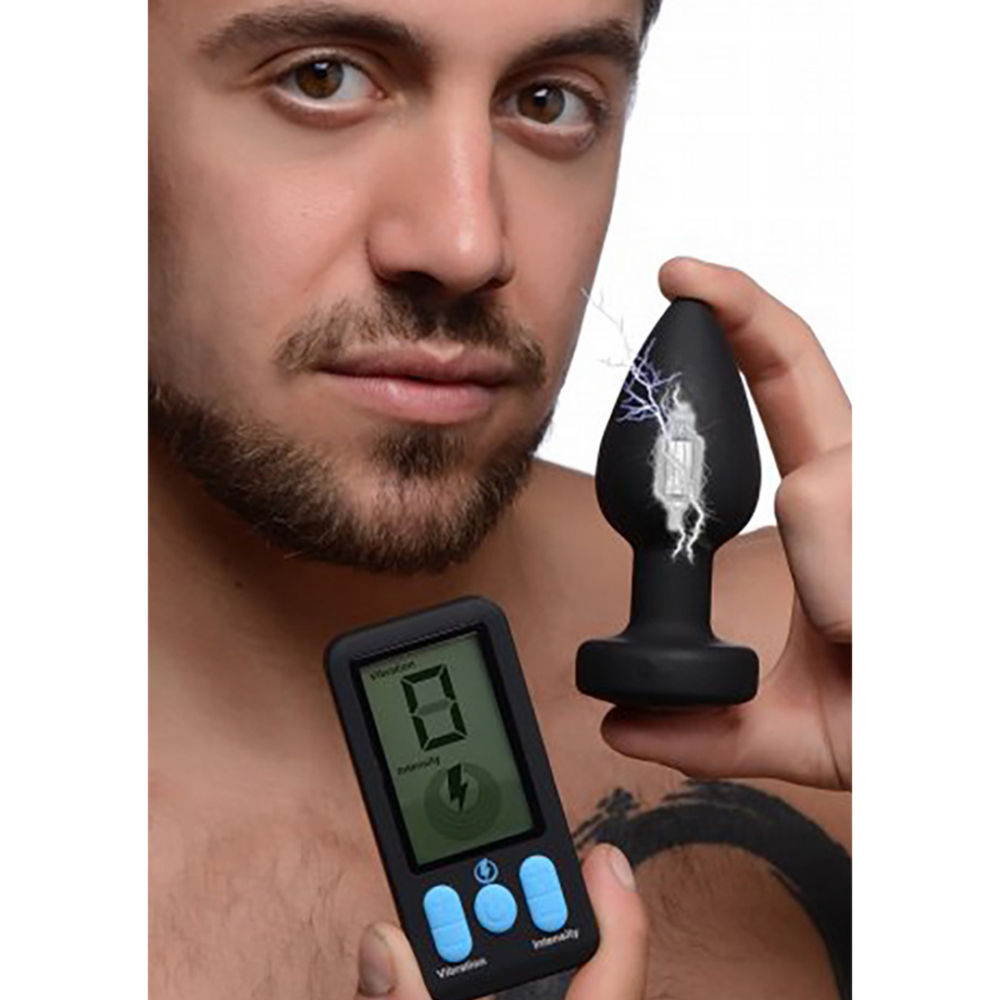 E-Stim Pro - Siliconen Vibrerende Anale Plug + Afstandsbediening - Afbeelding 3
