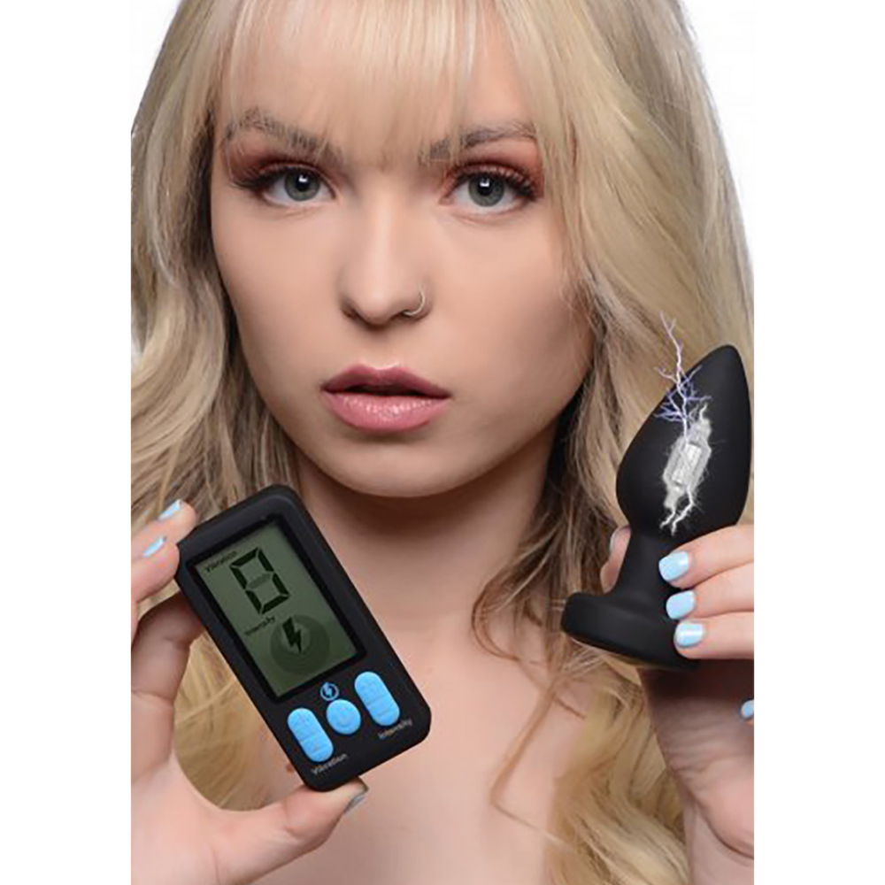 E-Stim Pro - Siliconen Vibrerende Anale Plug + Afstandsbediening - Afbeelding 4