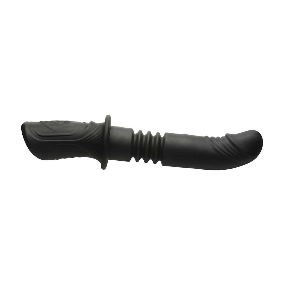 Power Thrust - Duwende Siliconen Vibrator - Zwart