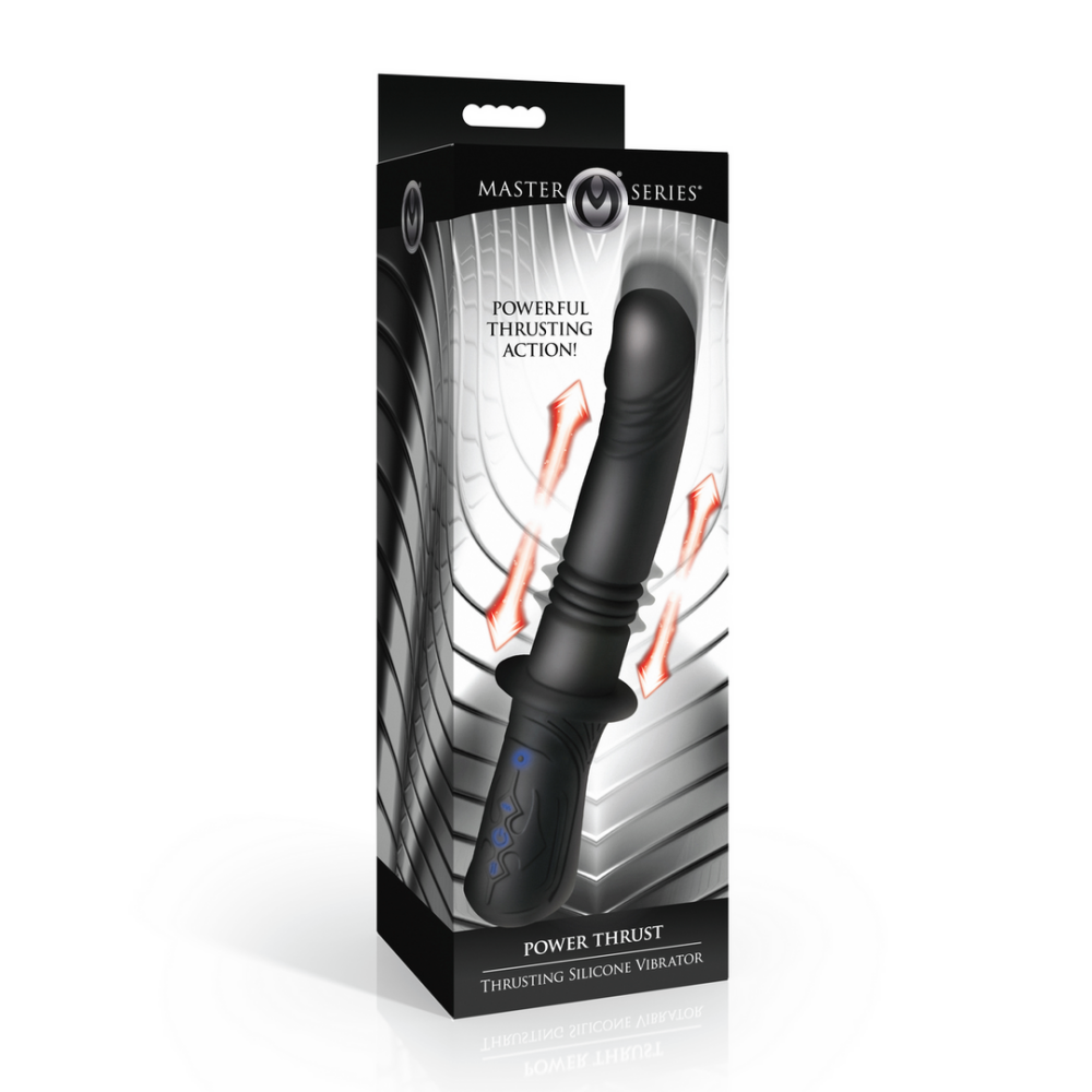Power Thrust - Duwende Siliconen Vibrator - Zwart - Afbeelding 2