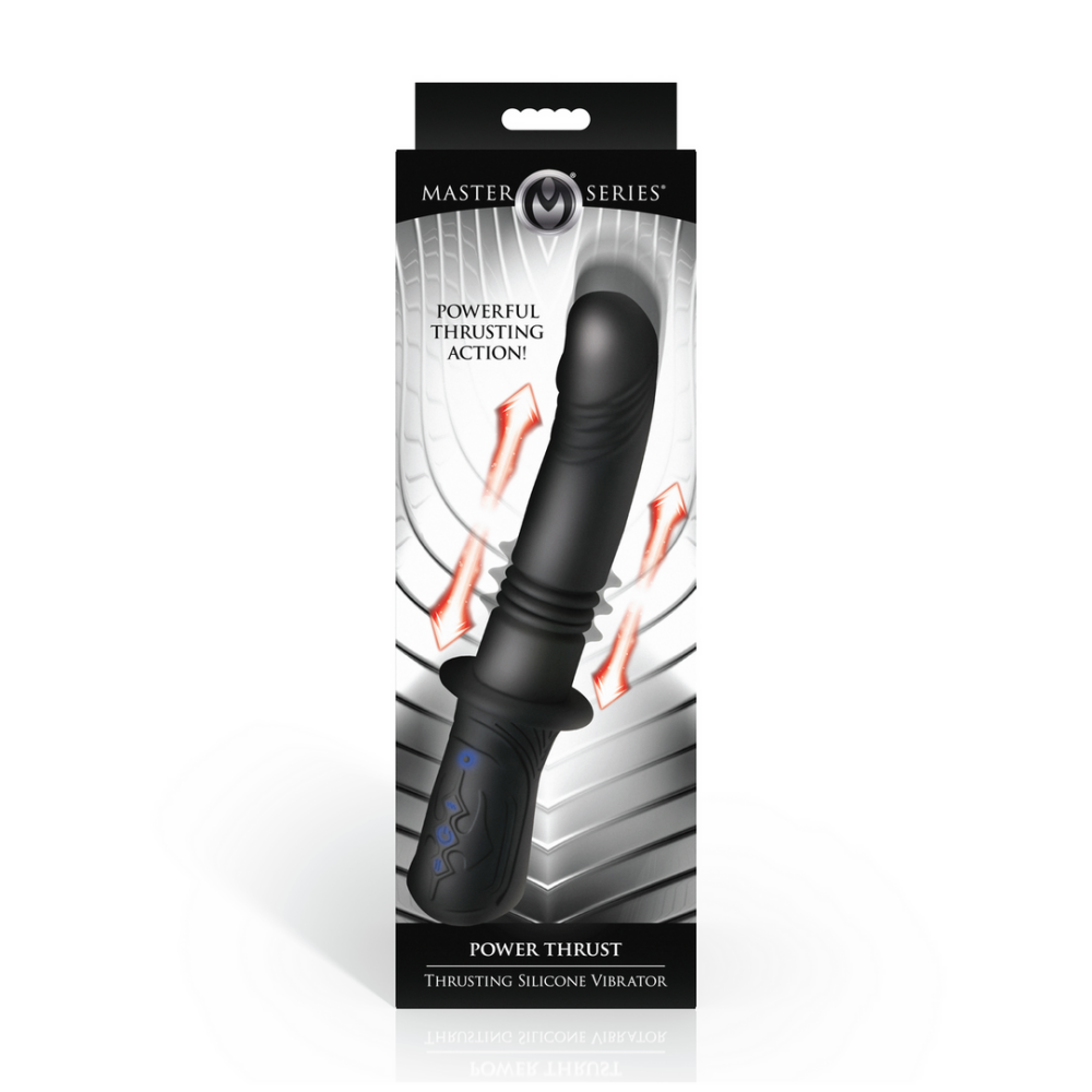 Power Thrust - Duwende Siliconen Vibrator - Zwart - Afbeelding 3