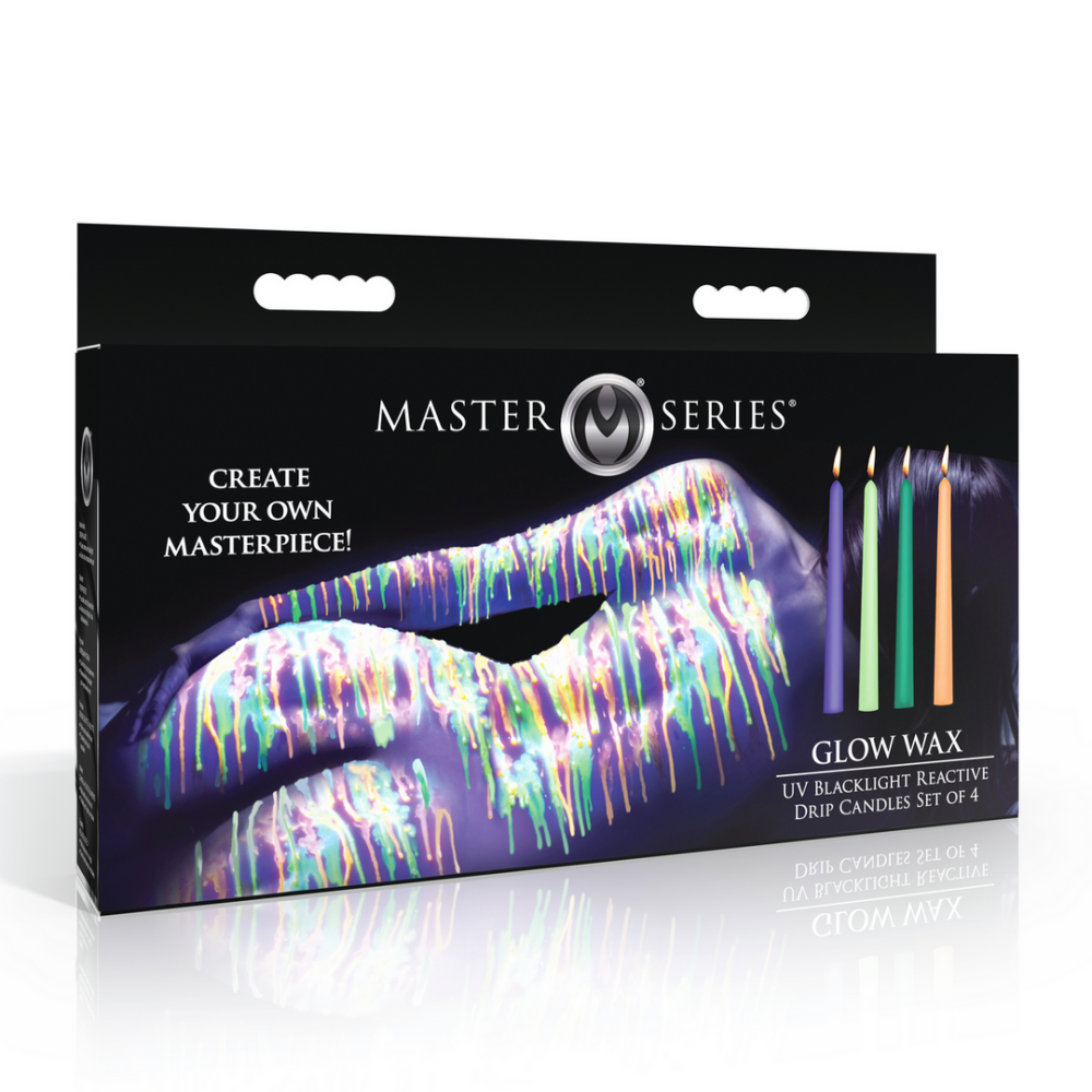 Glow Wax UV Blacklight Reactive Druipkaarsen - Set van 4 - Multicolor - Afbeelding 2