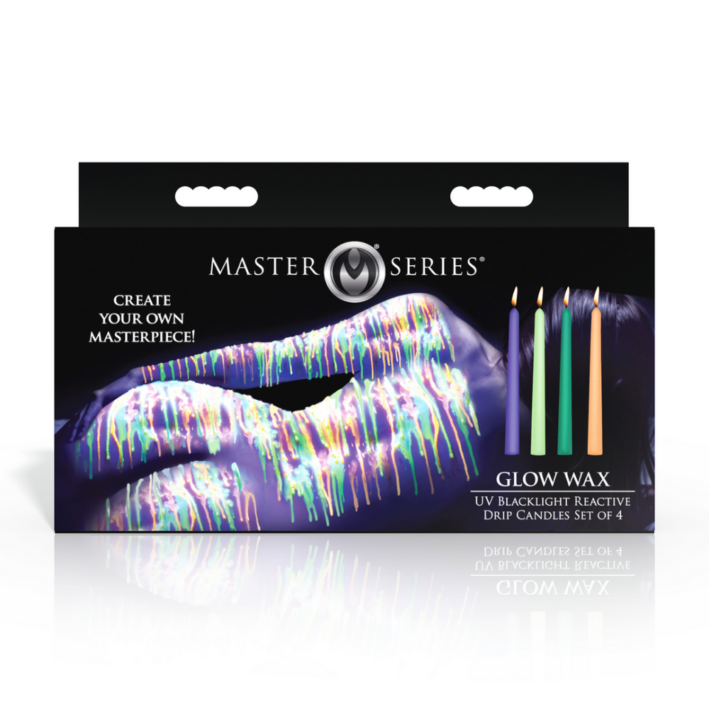 Glow Wax UV Blacklight Reactive Druipkaarsen - Set van 4 - Multicolor - Afbeelding 3