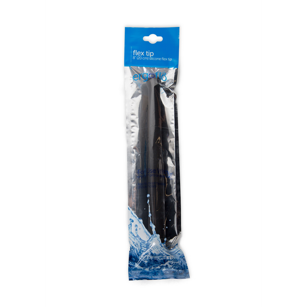 Ergoflo - Silicone Flex Tip voor Anale Douche - 8 / 20 cm - Zwart - Afbeelding 2