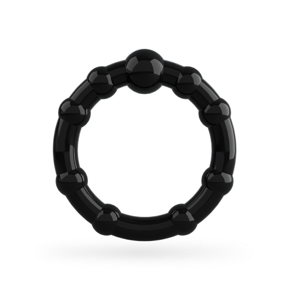 Triple Bead - Cockring Set - Zwart - Afbeelding 5