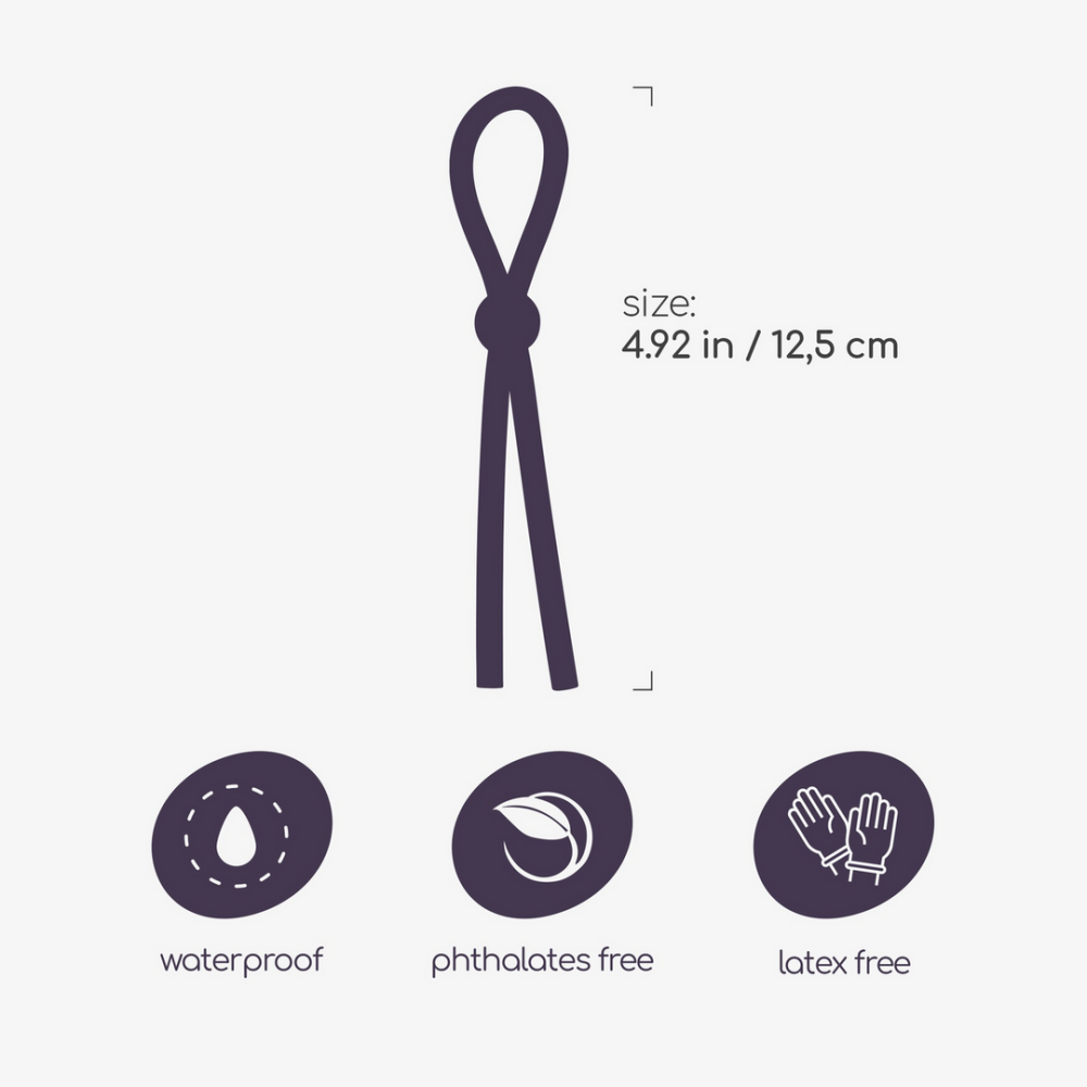 Billy the Ring - Silicone Verstelbare Cockring - Zwart - Afbeelding 5