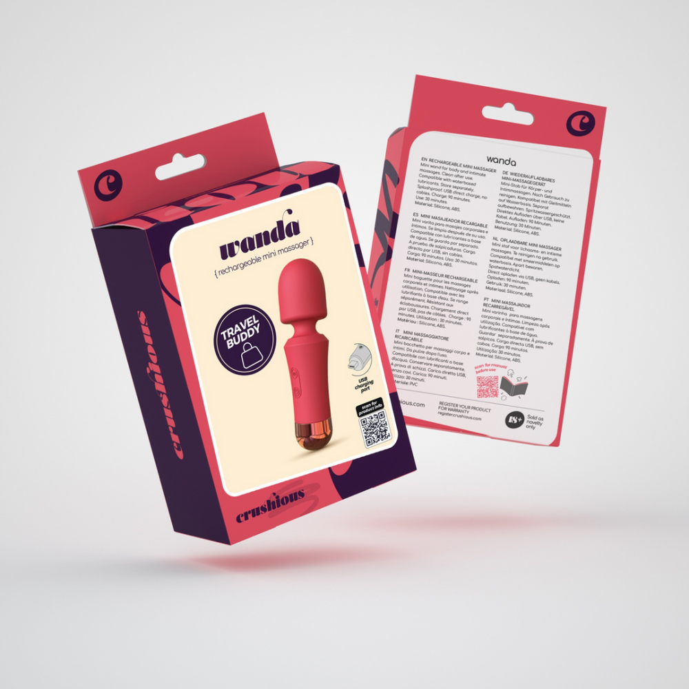 Wanda - Mini Oplaadbare Wand Massager - Terracotta - Afbeelding 2