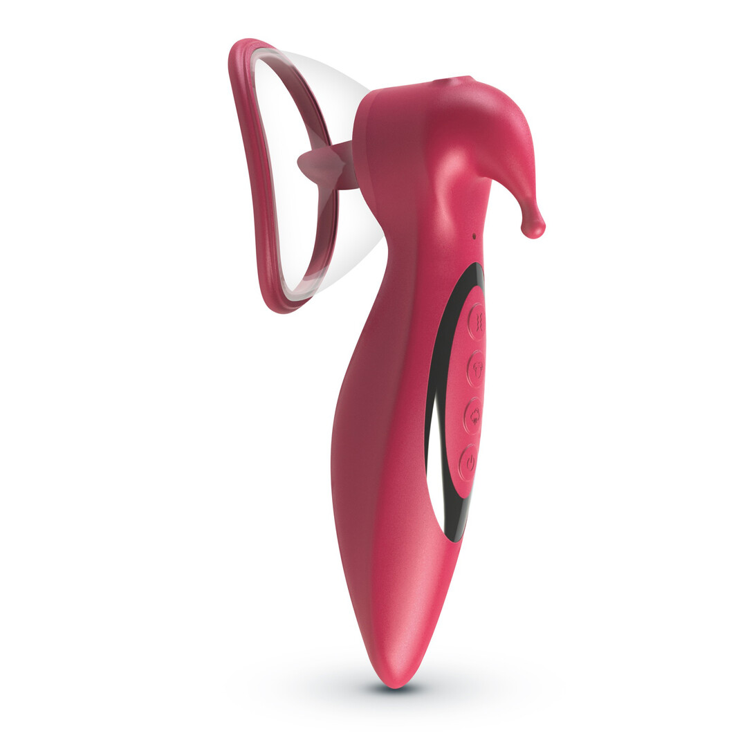 Saci - Clitorale en Tepel Stimulator met Zuiging - Rood - Afbeelding 5