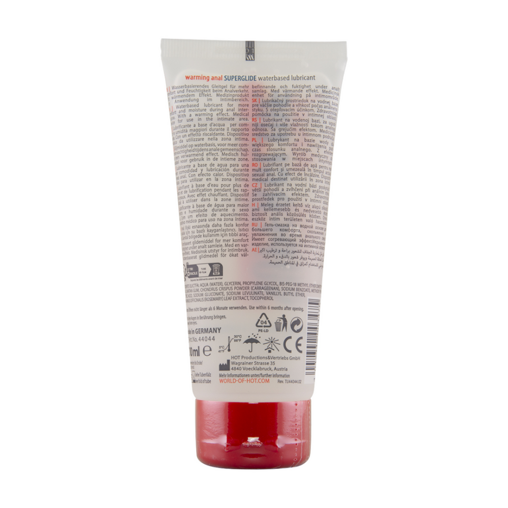 Anal Superglide Warming Liquid Pleasure - Waterbased Lubricant - 100 ml - Afbeelding 2