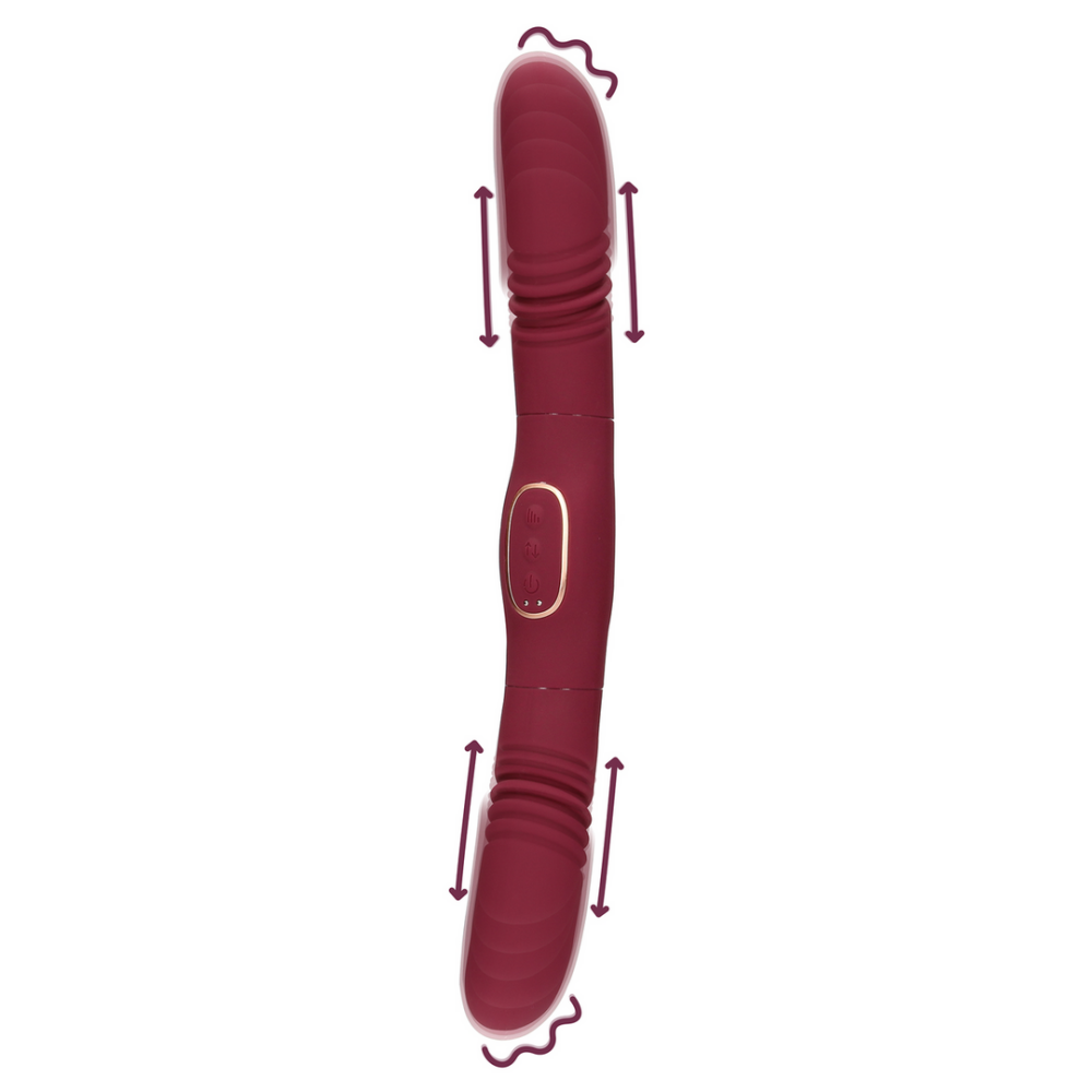 Dubbelzijdige Duwvibrator - Merlot Druif