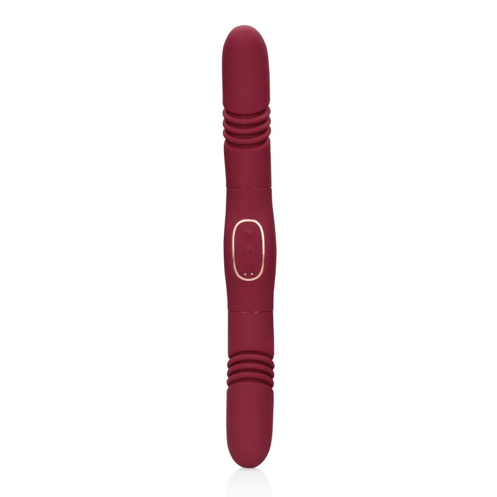 Dubbelzijdige Duwvibrator - Merlot Druif - Afbeelding 5