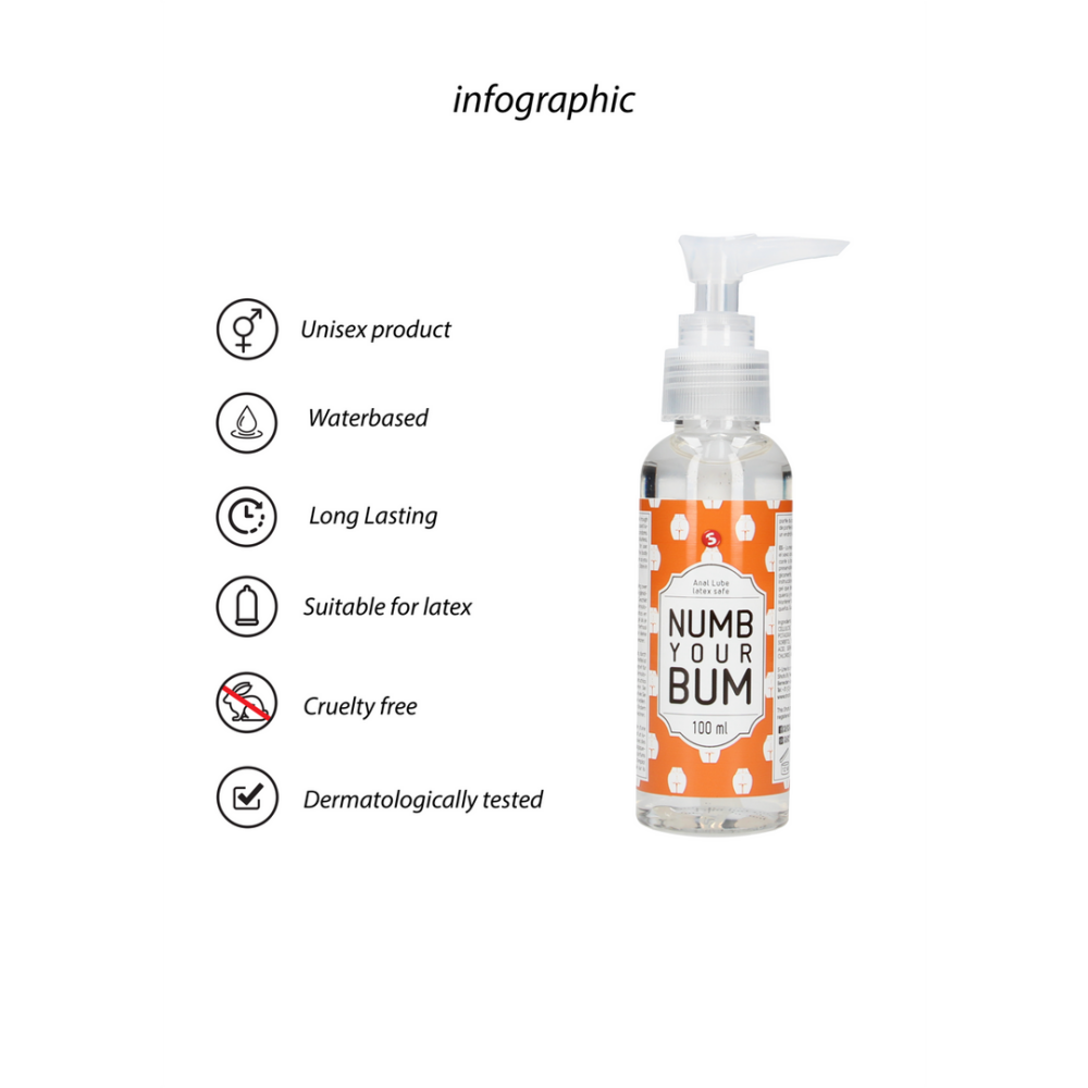 Numb Your Bum - Anale Glijmiddel - 3 fl oz / 100 ml - Afbeelding 2