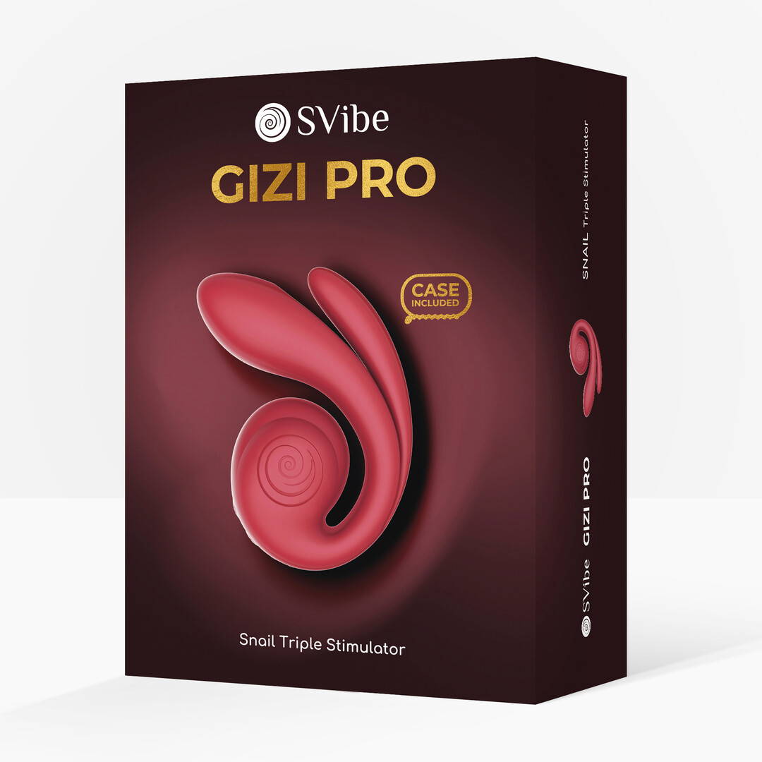 GIZI Pro - Drievoudige Stimulator - Bordeaux - Afbeelding 2