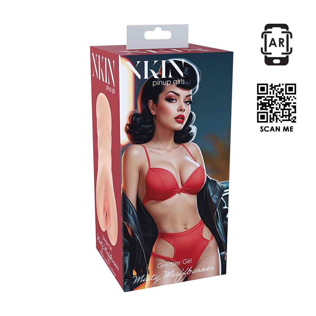Pinup Dolls - Greaser Girl Misty Muffburner - TPE Medium Masturbator - 204g - Vlees - Afbeelding 2
