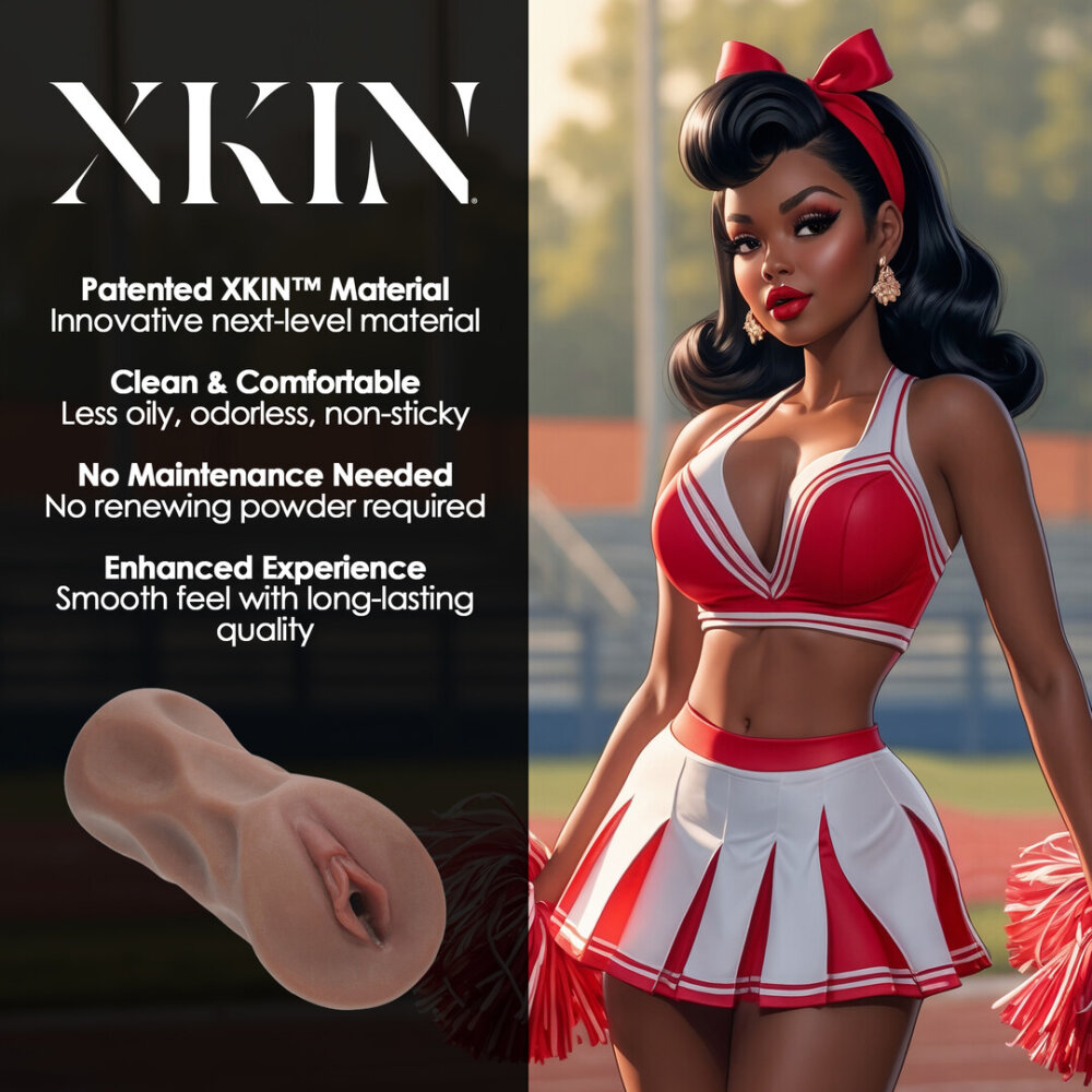 Pinup Dolls - Cheerleader Cutie Cherry Splitz - TPE Grote Masturbator - 321g - Bruin - Afbeelding 5