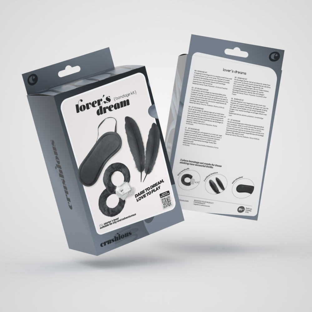 Lover's Dream - 4-delige Bondage Set voor Beginners - Zwart - Afbeelding 2