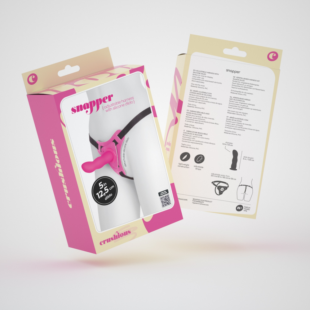 Snapper - Strap-on Harnas met Dildo - Roze - Afbeelding 2