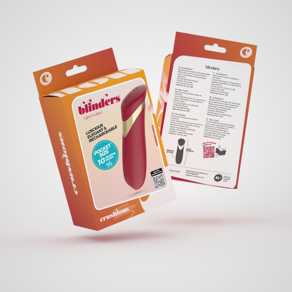 Blinders - Oplaadbare Vibrerende Bullet - Rood - Afbeelding 2