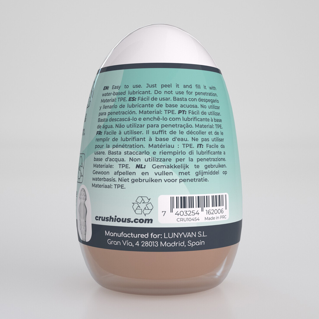 Ezy Egg - Masturbator Ei - De Beginner - Turquoise - Afbeelding 3
