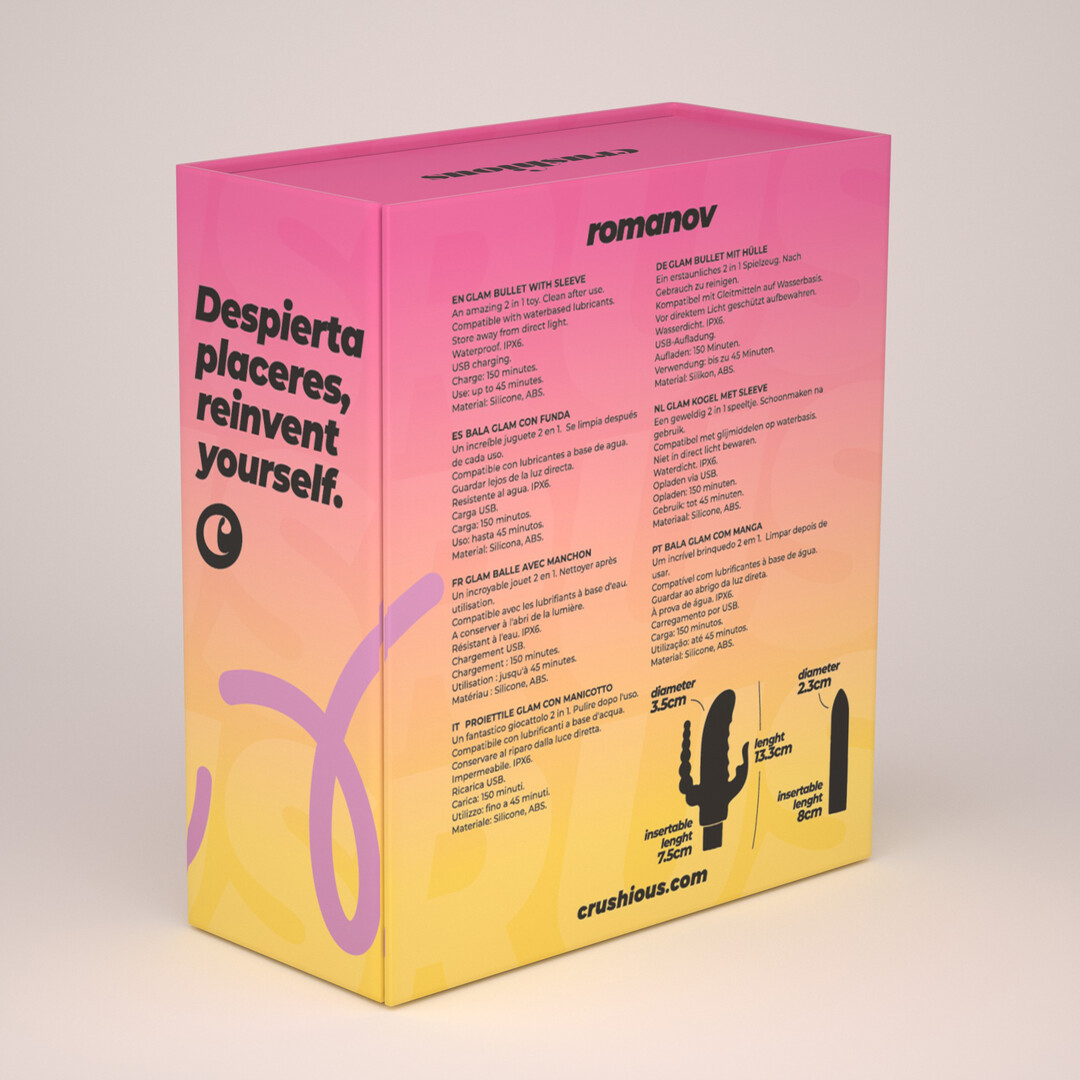 Romanov - Klassieke Vibrator met Verwijderbare Siliconen Huls - Zwart/Goud - Afbeelding 4