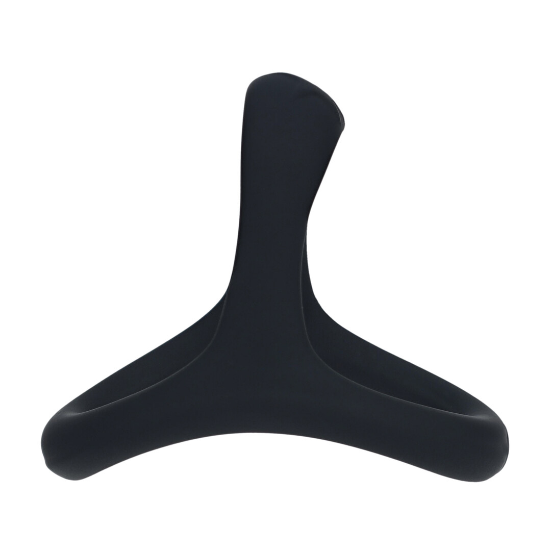 Zachte Kraal Grip Siliconen Penis- en Ballenring - Zwart - Afbeelding 5