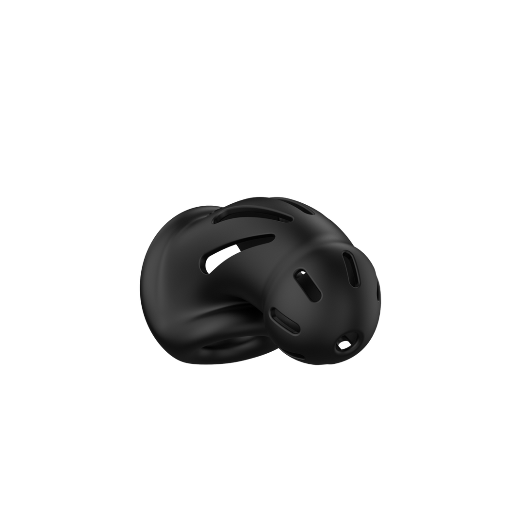 Model 27 - Ultra Soft Silicone Chastity Cage - Zwart