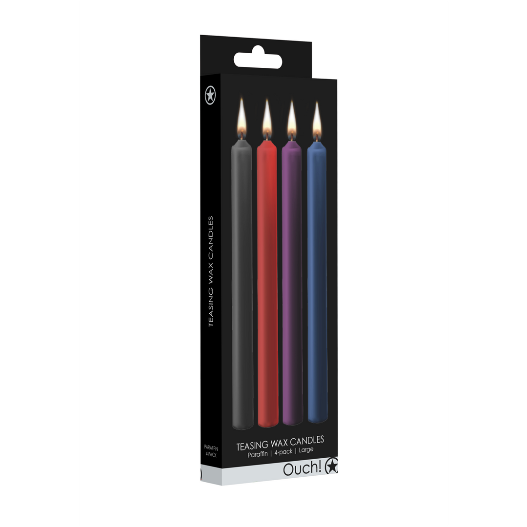 Teasing Wax Kaarsen - 4 Stuks - Groot - Multicolor - Afbeelding 2
