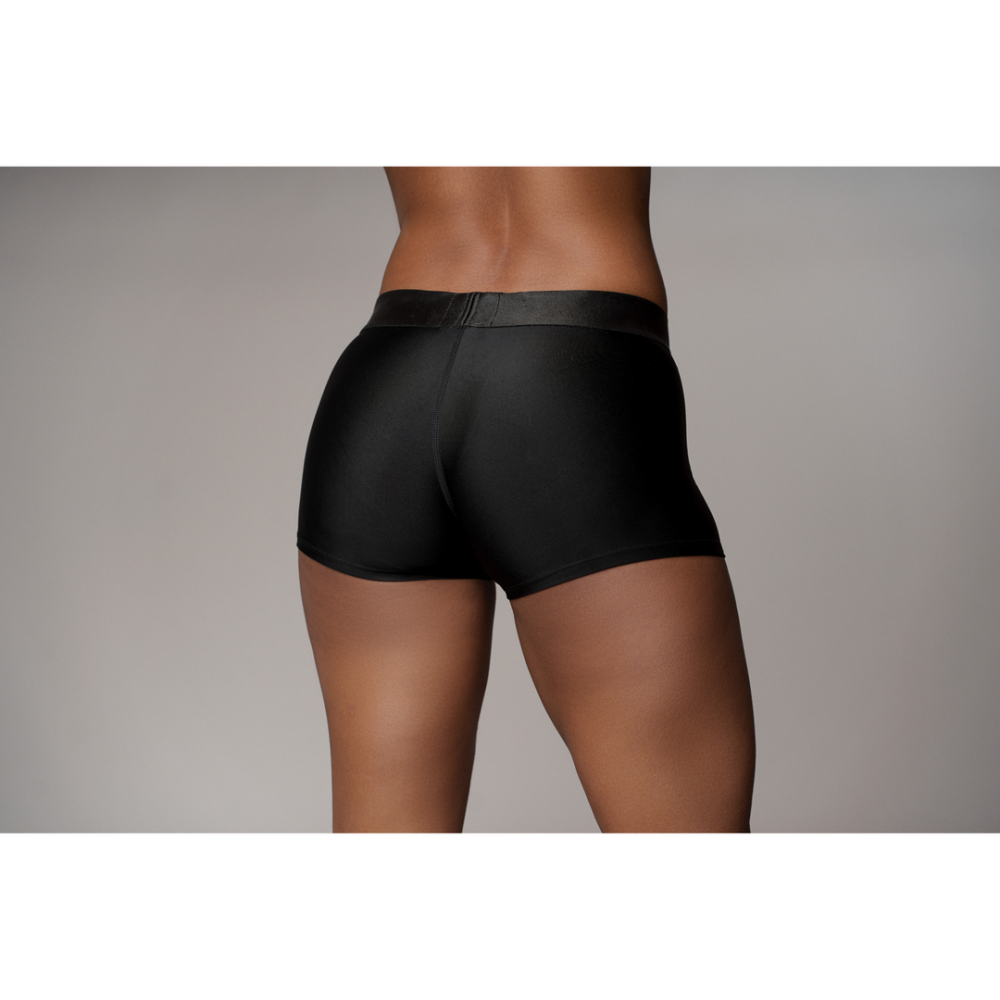 Vibrerende Strap-on Boxer - M/L - Zwart - Afbeelding 5