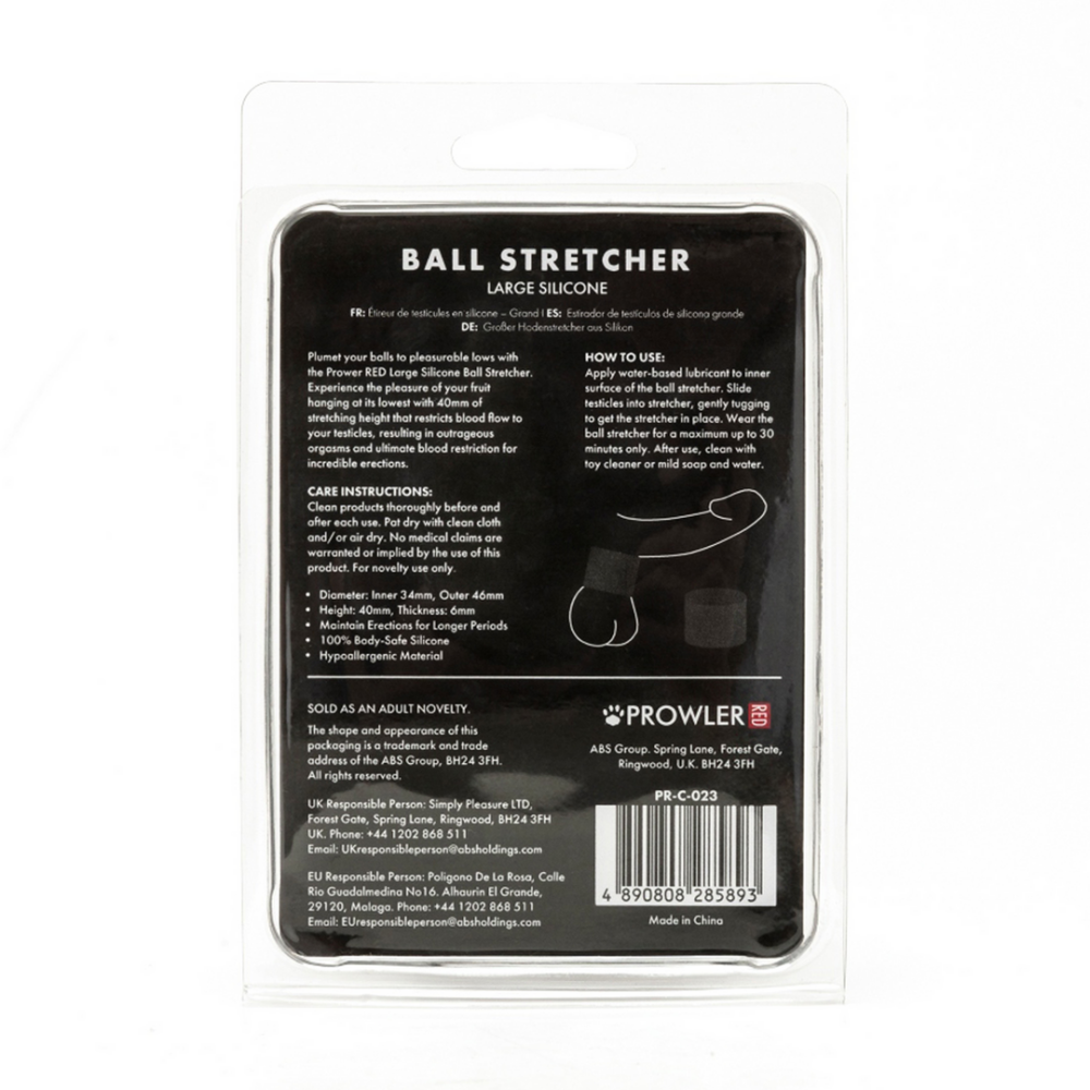 Siliconen Ball Stretcher - Groot - Zwart - Afbeelding 3