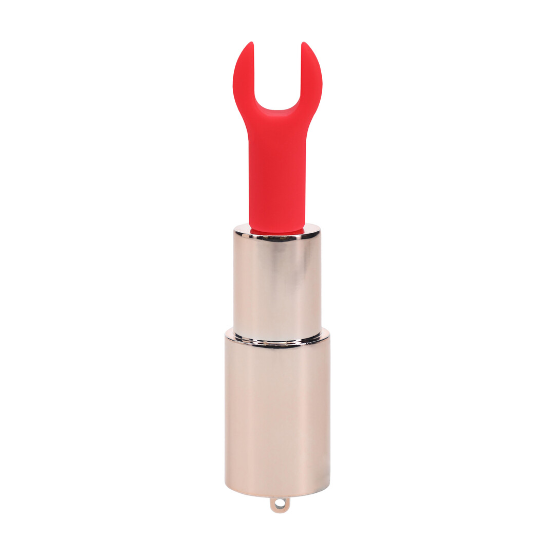 Angel - Lipstick Vibrator with 4 Attachments - Pink - Afbeelding 4