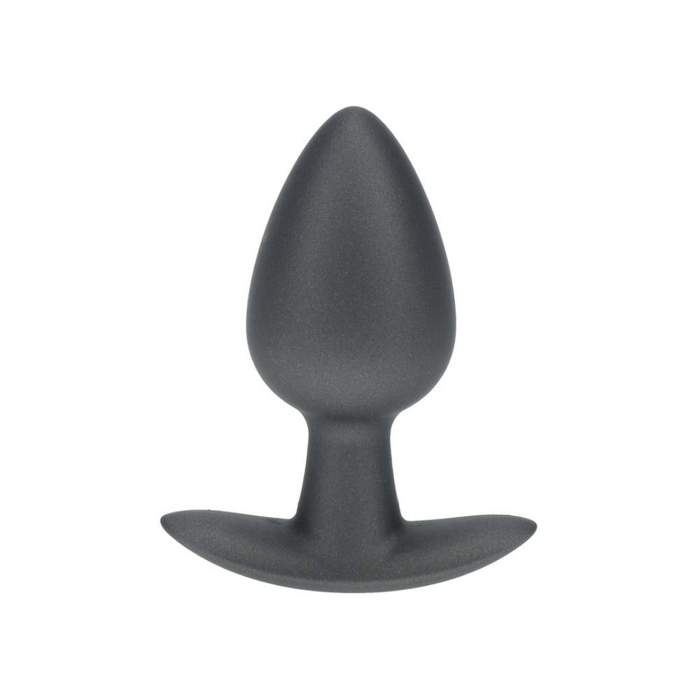 Zachte Siliconen Anale Plug - Medium - 3,1 / 7,9 cm - Gunmetal