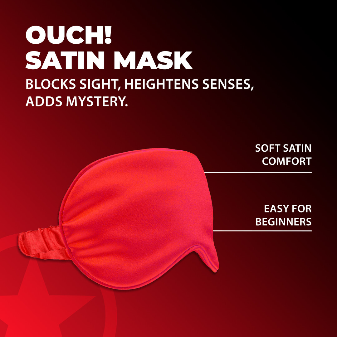 Satin Mask - Rood - Afbeelding 4