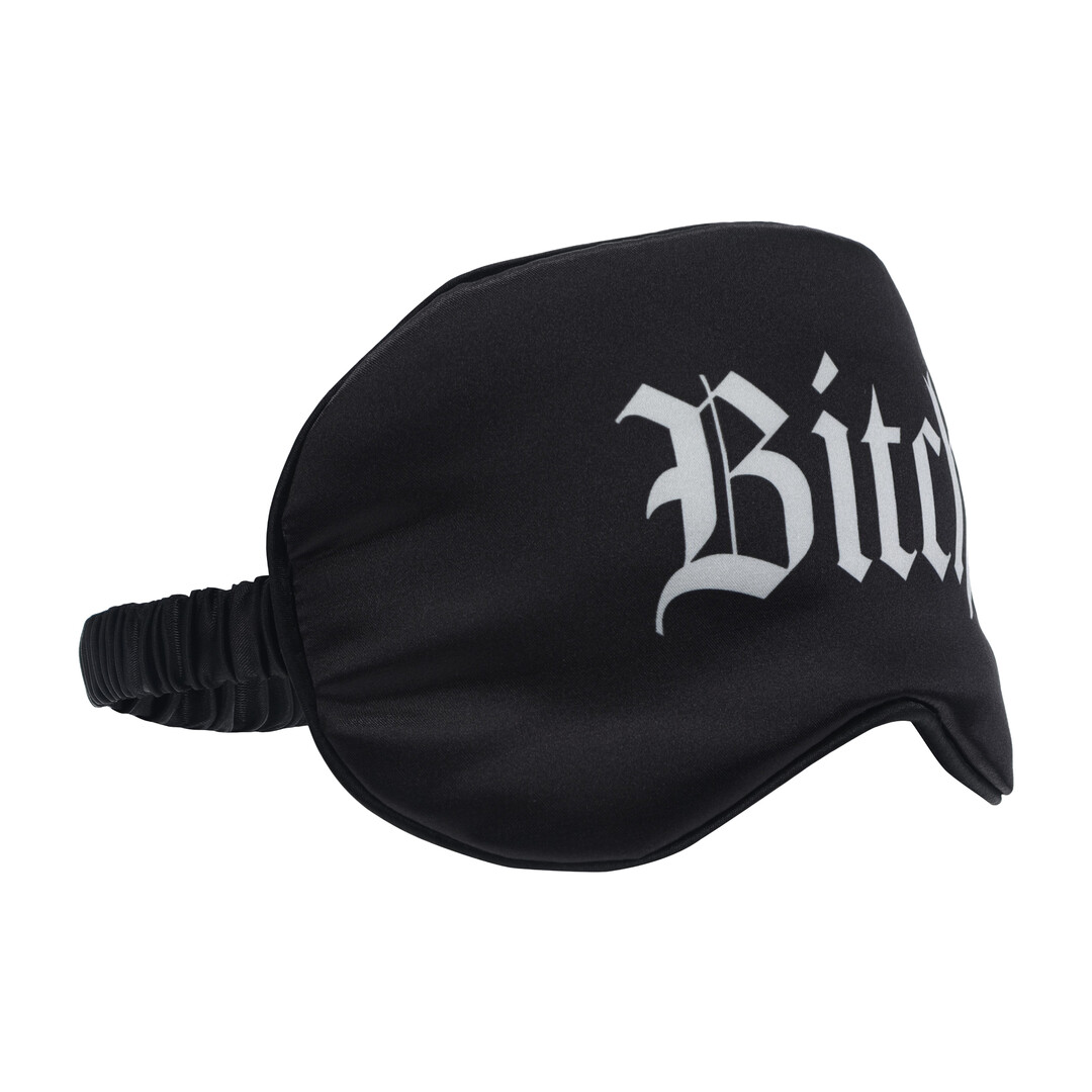 Bitch - Gedrukte Satijnen Masker - Zwart - Afbeelding 3