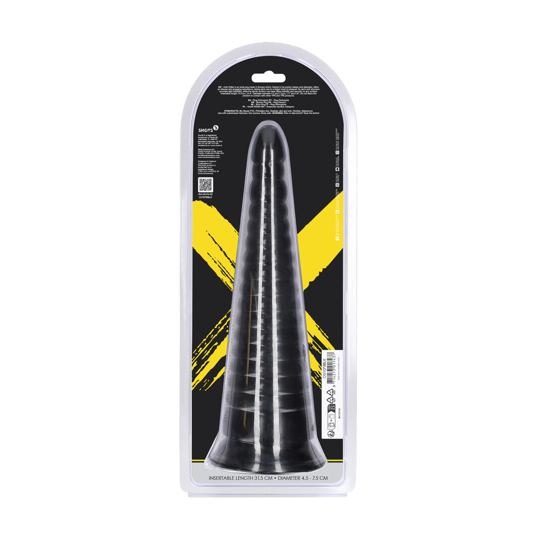 Twisted Vortex - Anal Plug - 1008 gr / 30 cm - Black - Afbeelding 3