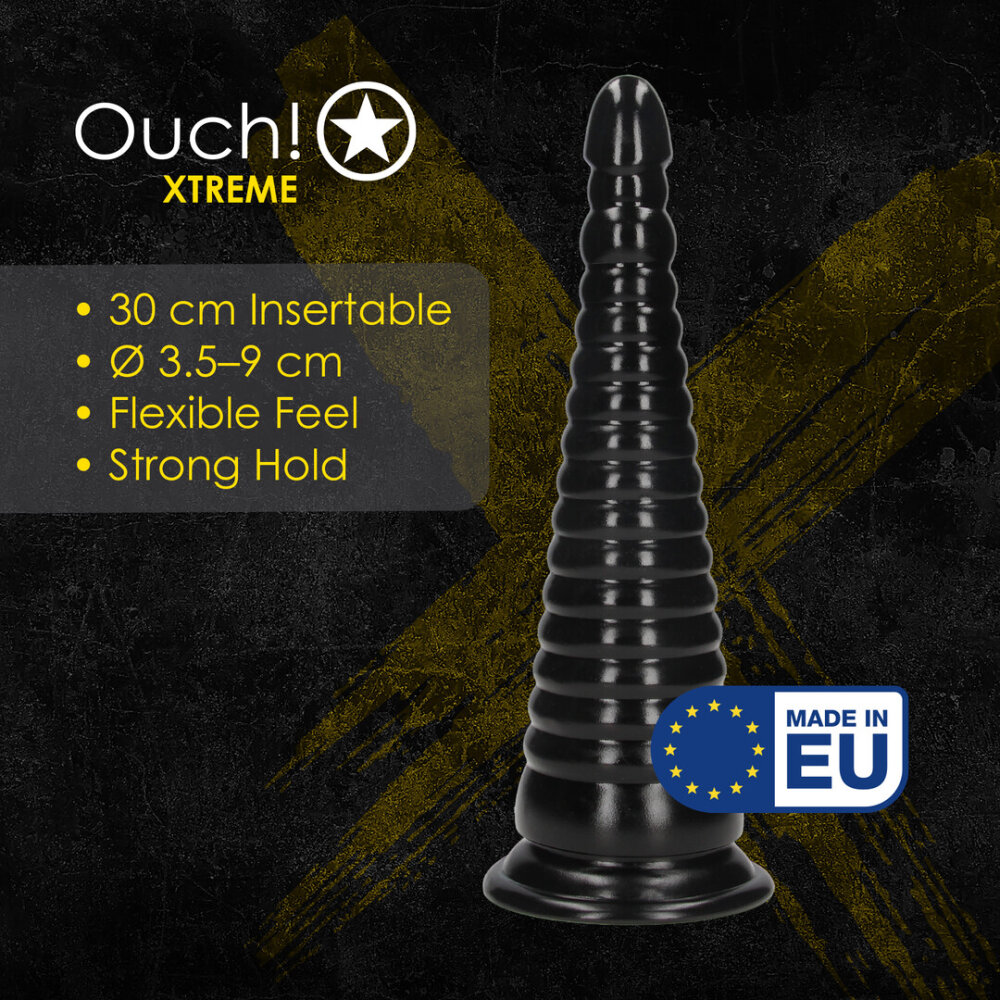 Twisted Vortex - Anal Plug - 1008 gr / 30 cm - Black - Afbeelding 4